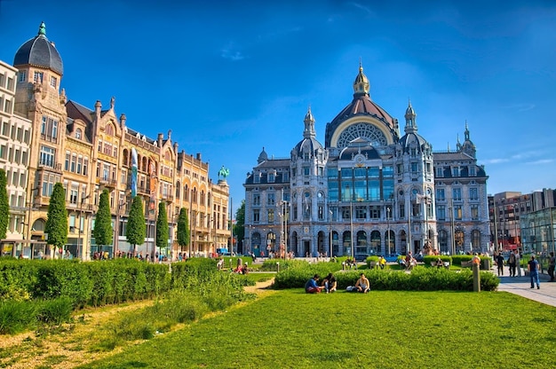 Hauptbahnhof von Antwerpen Belgien Benelux HDR