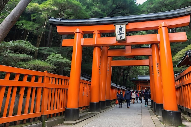 Haupttor des Fushimi Inaritaisha-Schreins in Kyoto, Japan