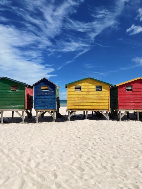 Foto haus am strand gegen den himmel