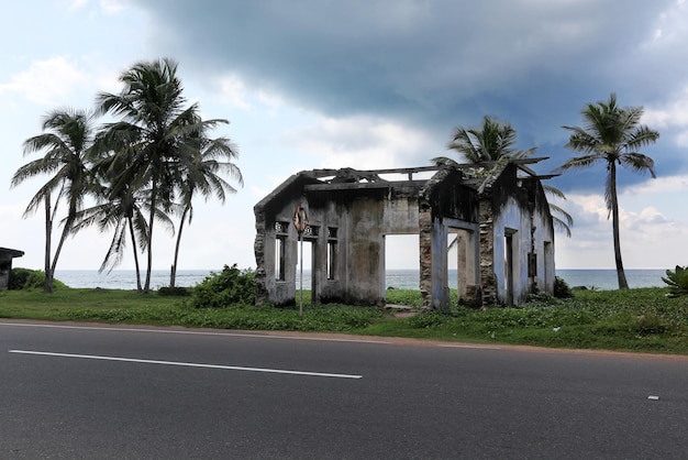 Haus durch Tsunami zerstört