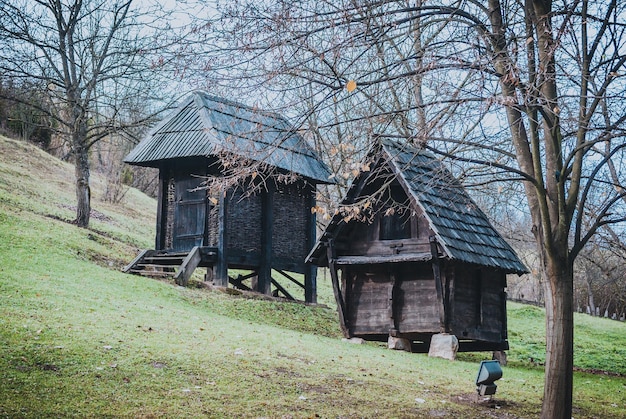 Foto haus gegen den himmel