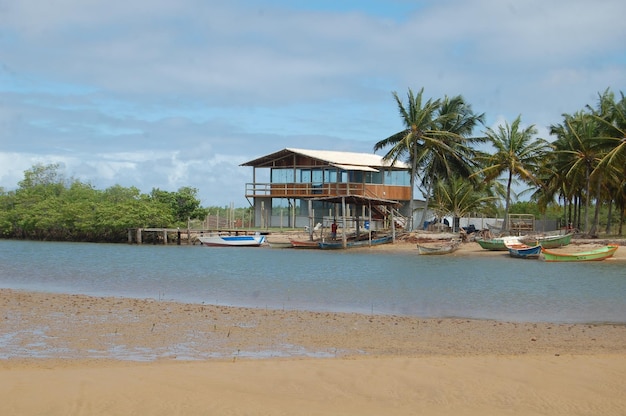 Foto haus im hafen ponta dos mangues sergipe brasilien