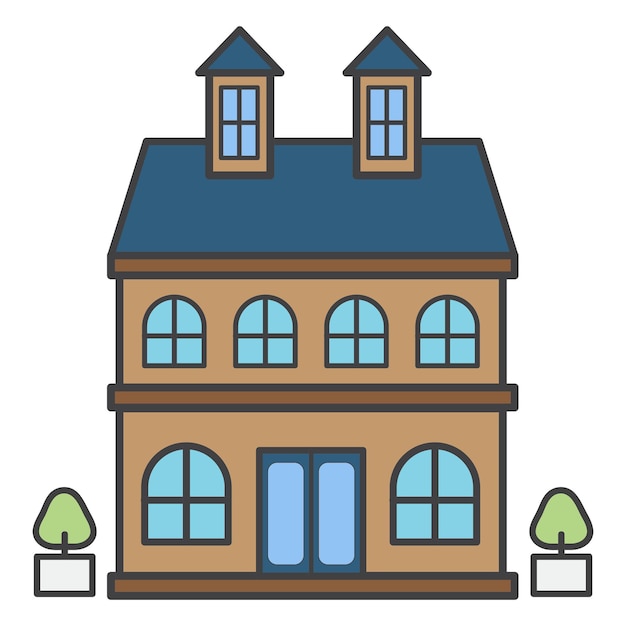 Haus png Illustration durchsichtiger Hintergrund