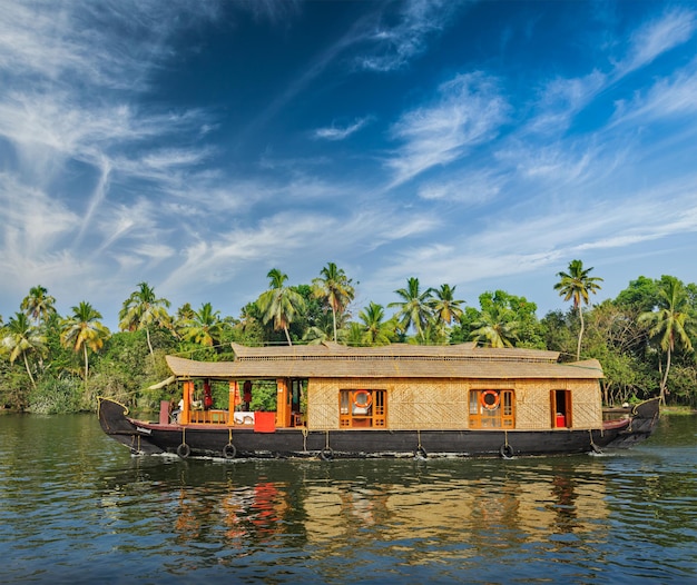 Hausboot auf den Backwaters von Kerala Indien