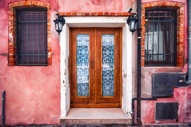 Hausfassade auf der Insel Burano, Provinz Venedig