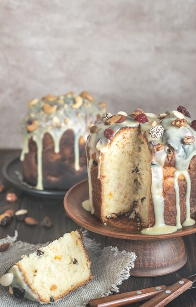 Hausgemachte italienische Panettone