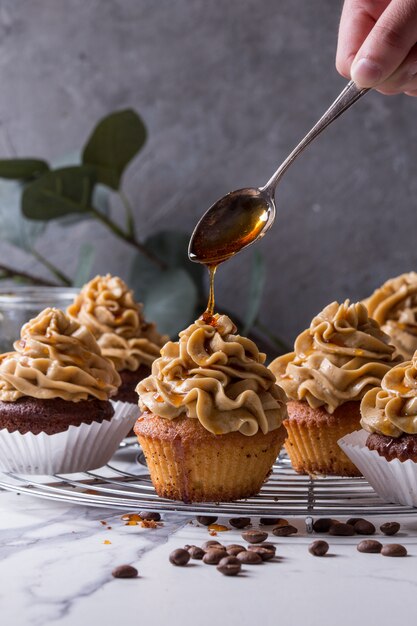 Hausgemachte Kaffee-Cupcakes