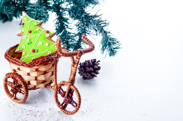 hausgemachte köstliche Weihnachtslebkuchenplätzchen