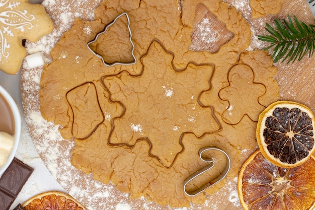 Foto hausgemachte lebkuchen mit zutaten