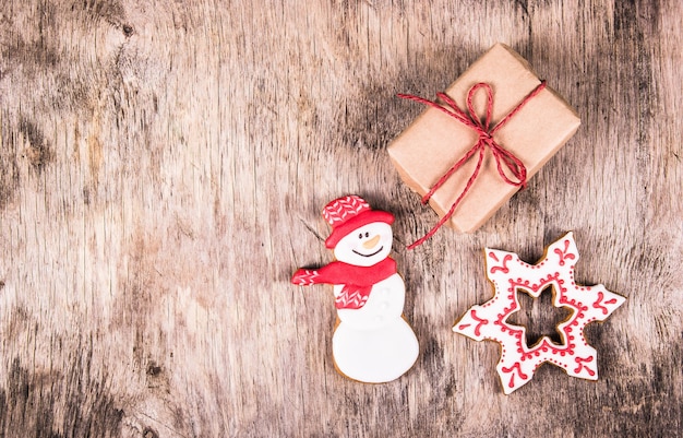 Hausgemachte Lebkuchen und Geschenkbox