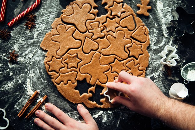 Hausgemachte Lebkuchenplätzchen kochen