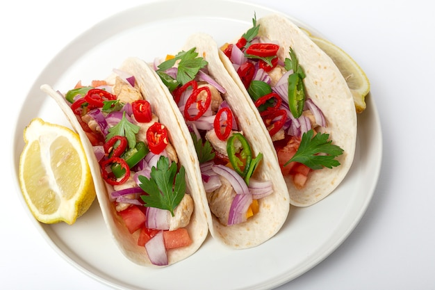 Hausgemachte mexikanische Tacos