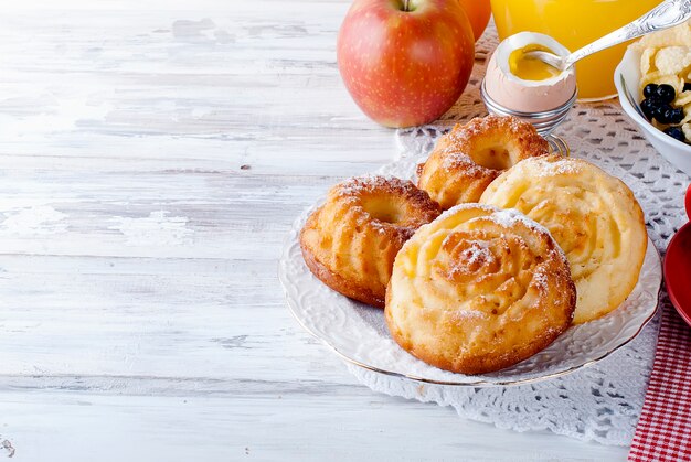 Hausgemachte Muffins zum Frühstück