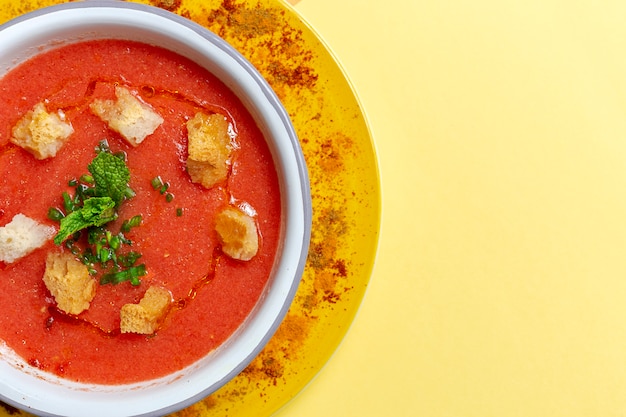 Hausgemachte Tomaten Suppe