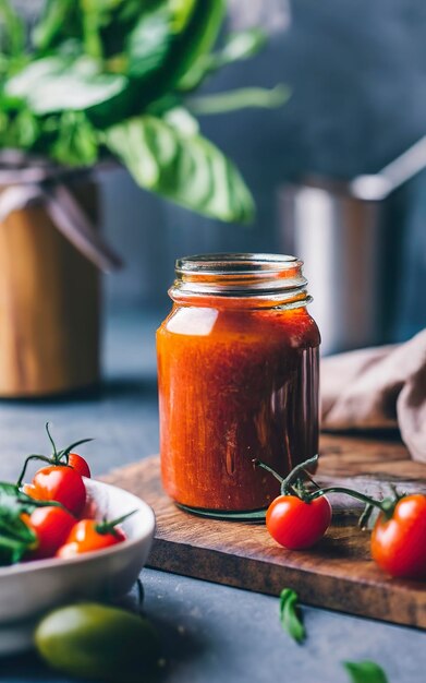 hausgemachte Tomatensauce aus der Dose