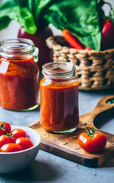 hausgemachte Tomatensauce aus der Dose