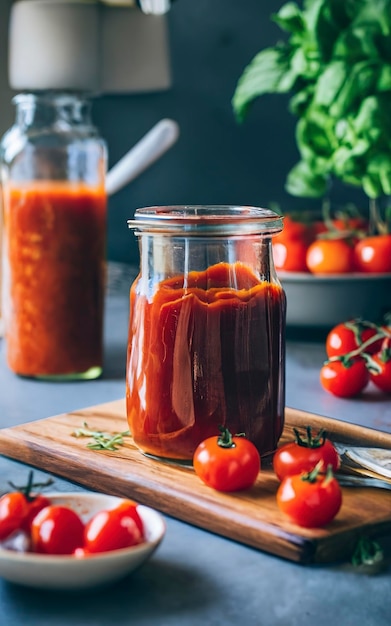 hausgemachte Tomatensauce aus der Dose