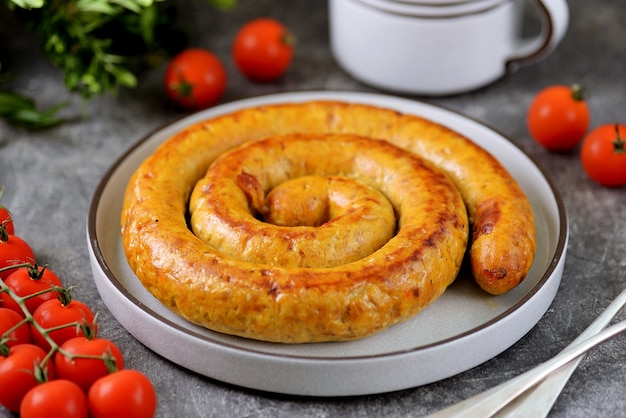 hausgemachte Wurst mit Putenhackfleisch und Kurkuma