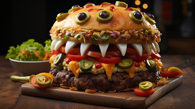 Hausgemachter Monster-Burger