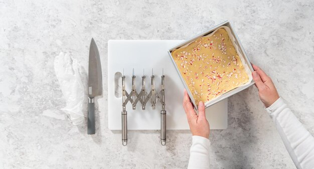 Hausgemachter Zuckerstangenfondant