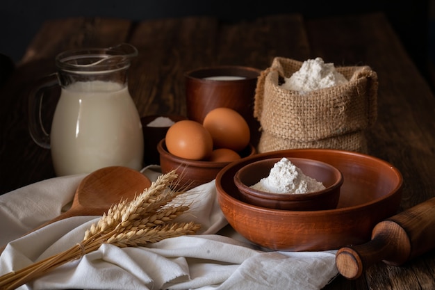 Hausgemachtes Brotkonzept zu Hause Bäckerei