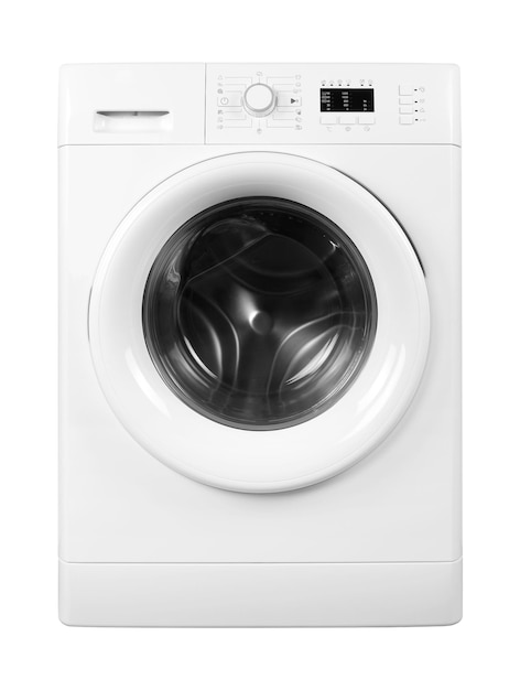 Haushaltsgerät Vorderansicht Waschmaschine isoliert