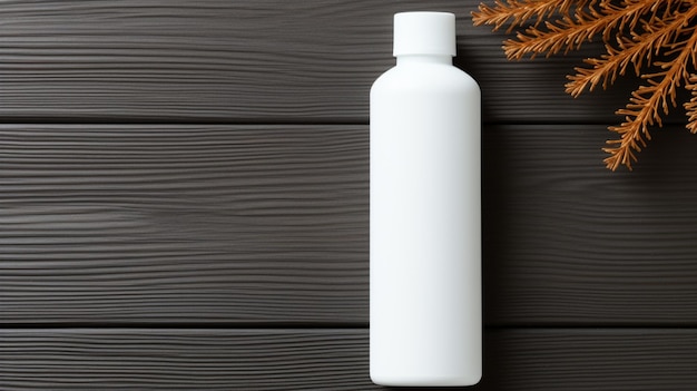 Hautpflegeproduktflasche Shampoo-Lotion mit neuronalem Hintergrund