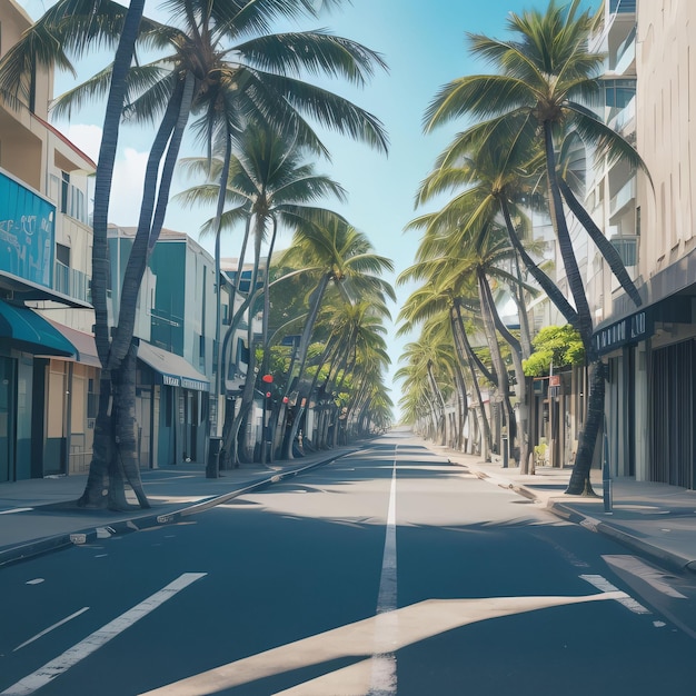 hawaii street y escenas de verano