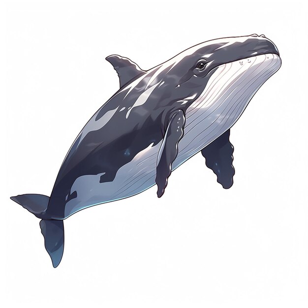 Hay una ballena que está flotando en el aire generativo ai