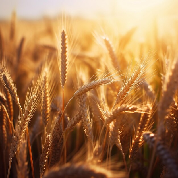 hay un campo de trigo que está listo para ser cosechado generativo ai
