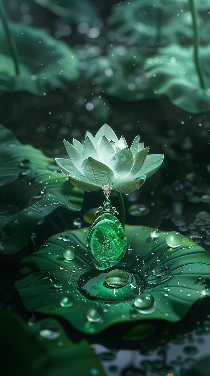 hay una flor blanca sentada en la parte superior de una hoja verde generativa ai