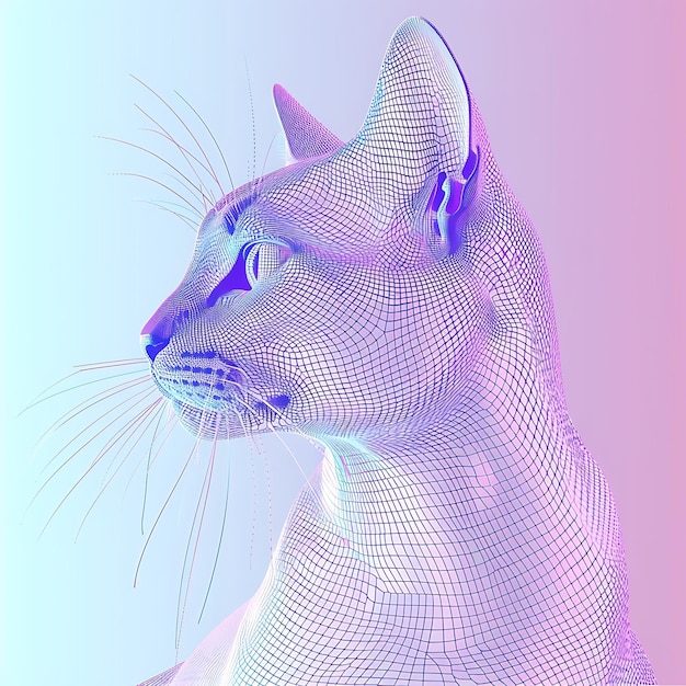 hay un gato que está mirando a algo