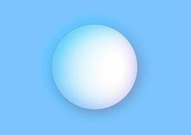 Hay un huevo blanco sobre un fondo azul con una luz generativa ai