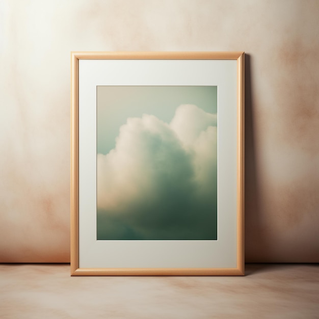 Foto hay una imagen de una imagen de uma nube en un marco generativo ai