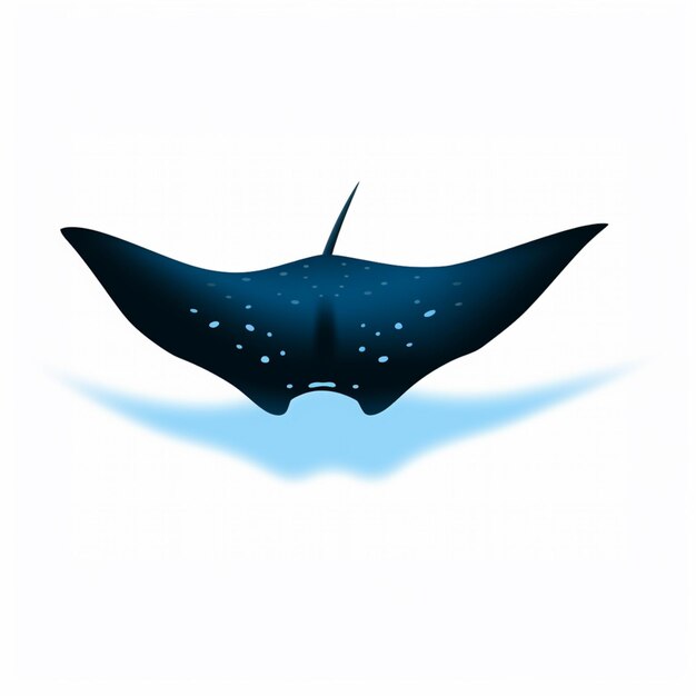 Hay una manta ray que está volando en el cielo generativo ai