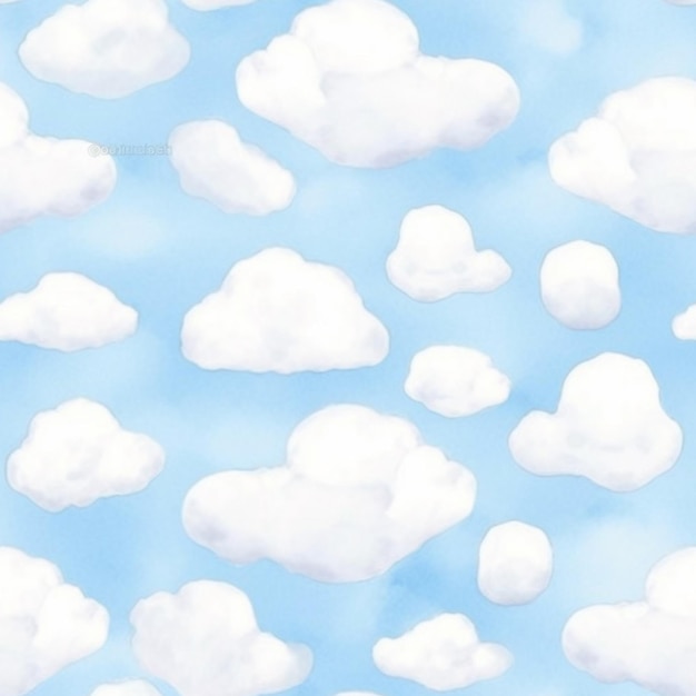 Hay muchas nubes que estan en el cielo juntas generativas ai