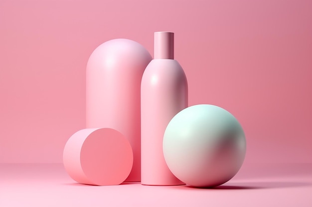 hay un objeto rosado y un borde rosado