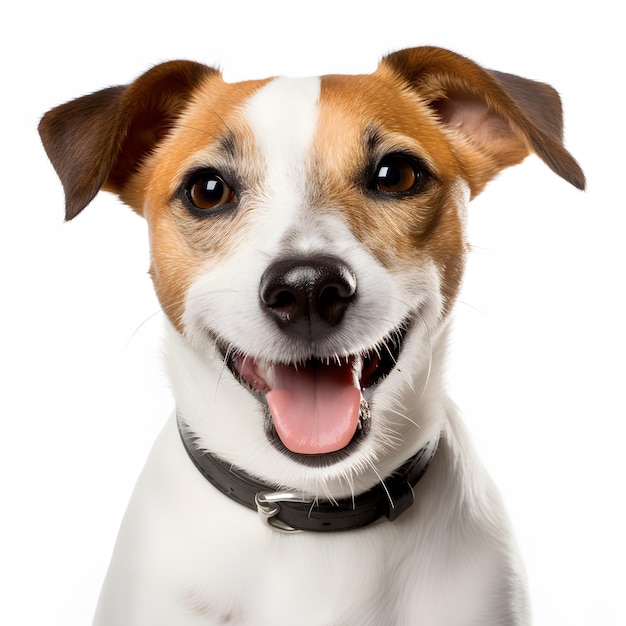 hay un perro que está sonriendo y mirando a la cámara IA generativa