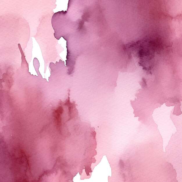 hay una pintura de acuarela de una nube rosa y púrpura generativa ai