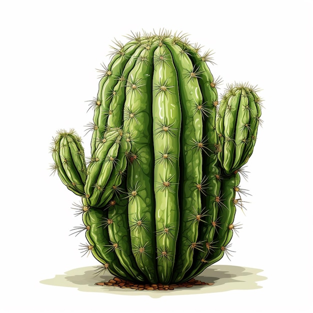 hay una planta de cactus con muchas espinas ai generativa