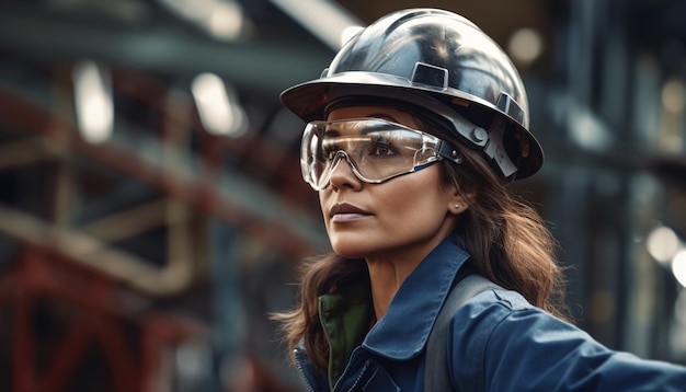 hay trabajadores de la construcción en un sitio de construcción