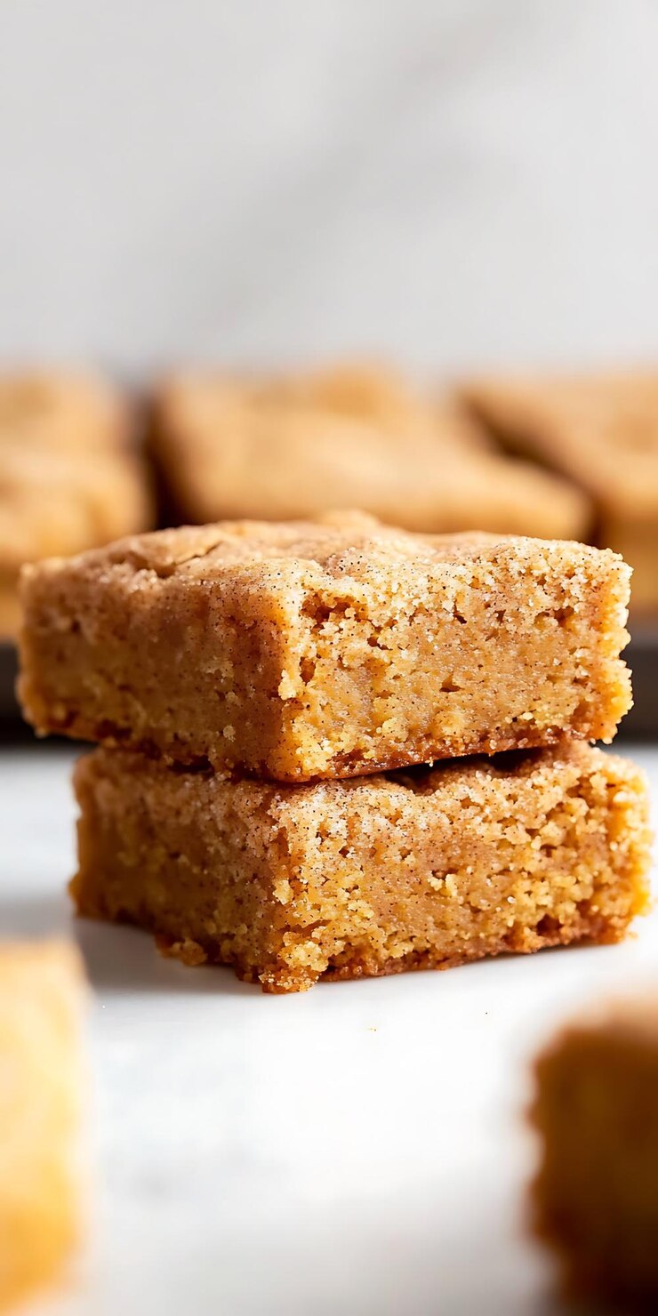 Hay tres pedazos de brownies apilados uno encima del otro.