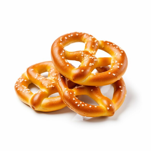 hay tres pretzels apilados uno encima del otro generativo ai