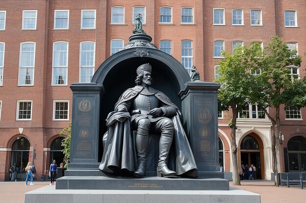 Foto la haya 1 de julio de 2019 monumento a guillermo i de orange