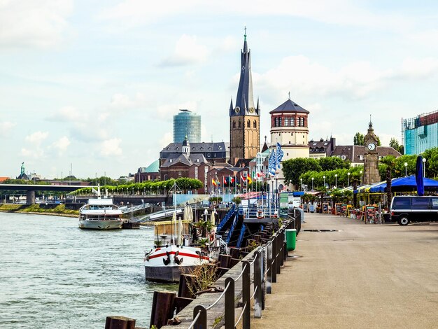 HDR-Ansicht von Düsseldorf Deutschland