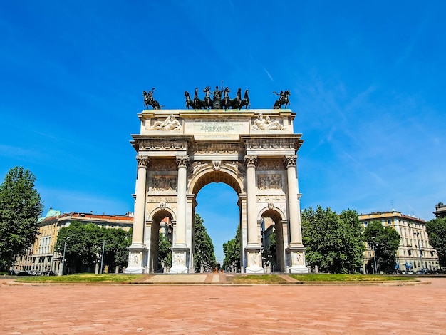 HDR Arco della Pace Milán