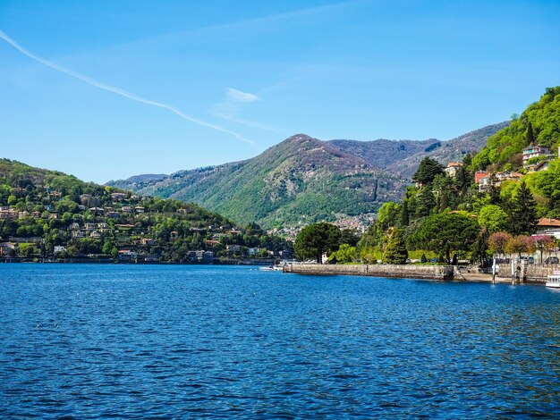 HDR-Blick auf den Comer See