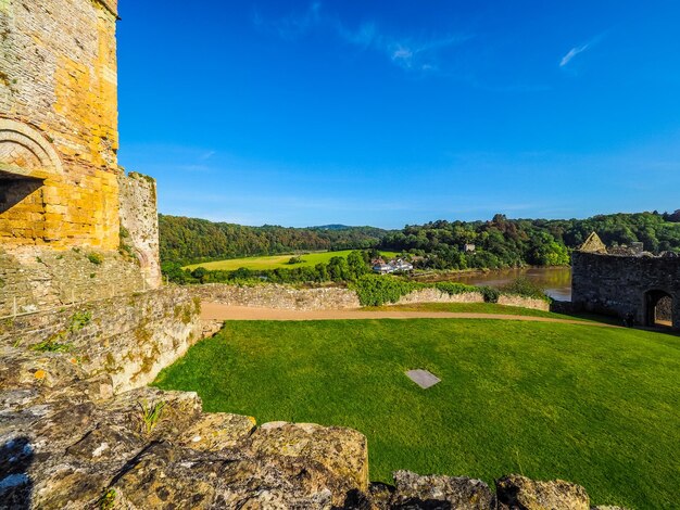 HDR-Blick auf die Landschaft in Chepstow