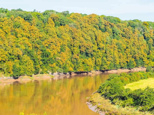 HDR-Blick auf die Landschaft in Chepstow