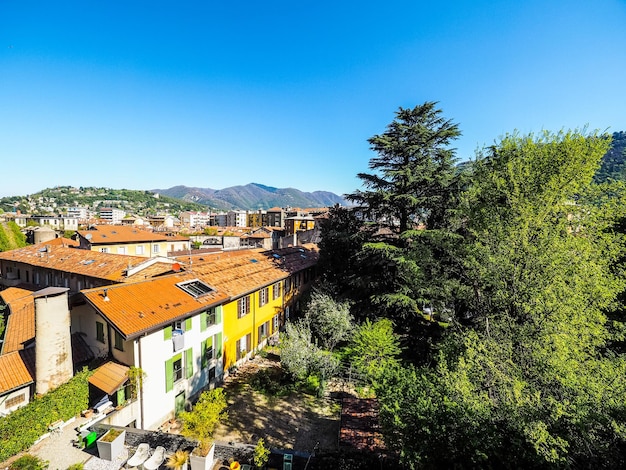 HDR-Blick auf die Stadt Como